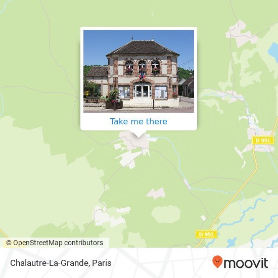 Mapa Chalautre-La-Grande