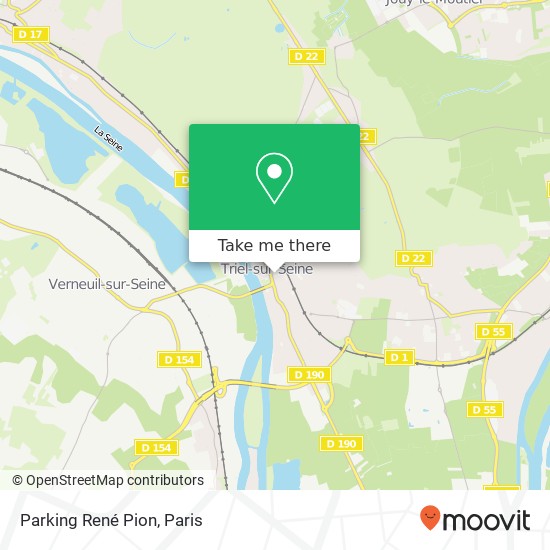 Parking René Pion map