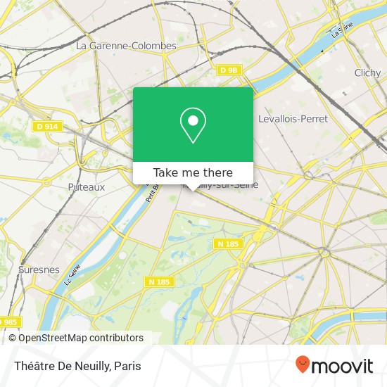 Mapa Théâtre De Neuilly