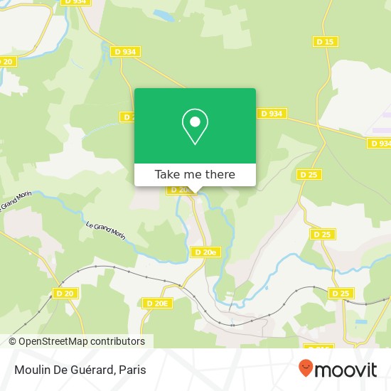 Mapa Moulin De Guérard