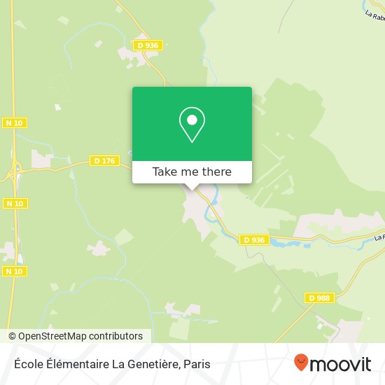 École Élémentaire La Genetière map