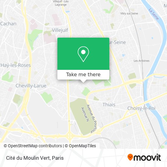 Cité du Moulin Vert map