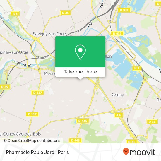 Pharmacie Paule Jordi map