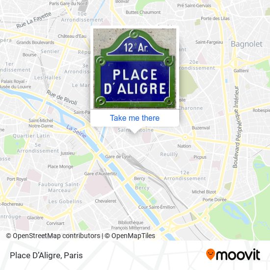 Mapa Place D’Aligre