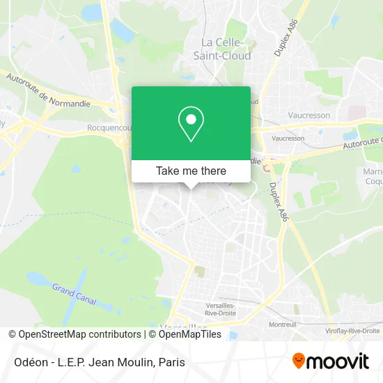 Odéon - L.E.P. Jean Moulin map