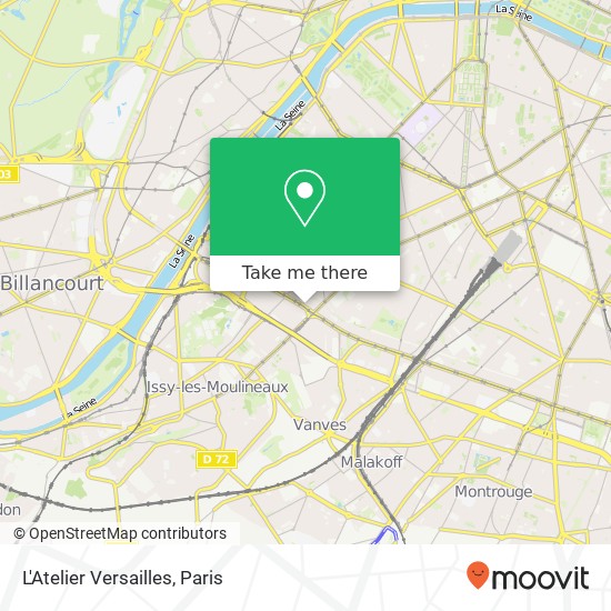 L'Atelier Versailles map