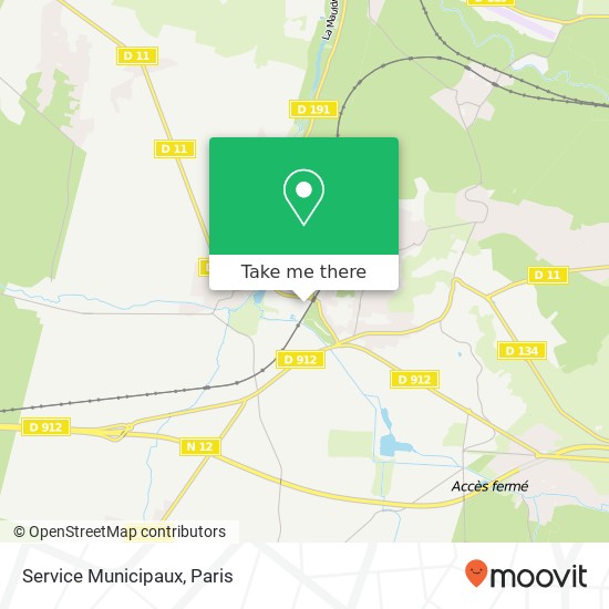Service Municipaux map