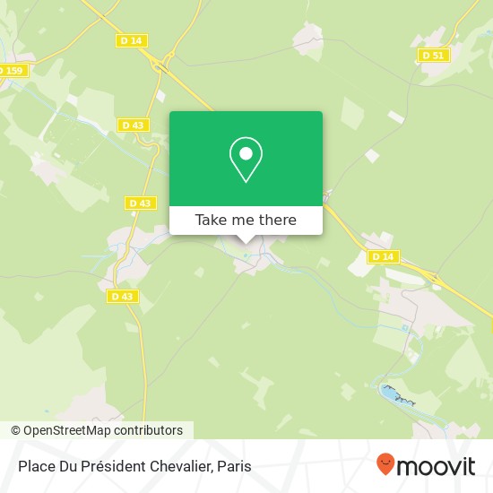 Mapa Place Du Président Chevalier