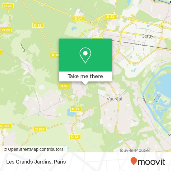 Les Grands Jardins map