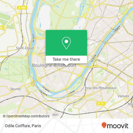 Odile Coiffure map