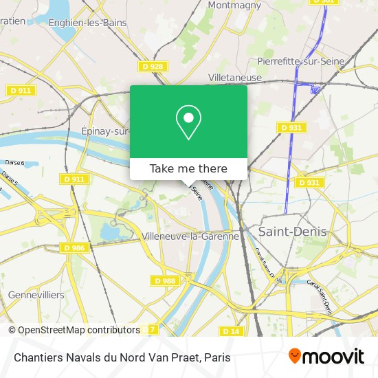 Mapa Chantiers Navals du Nord Van Praet