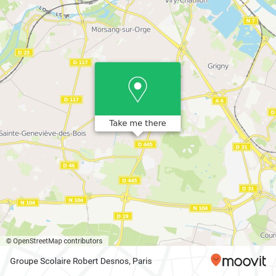 Groupe Scolaire Robert Desnos map