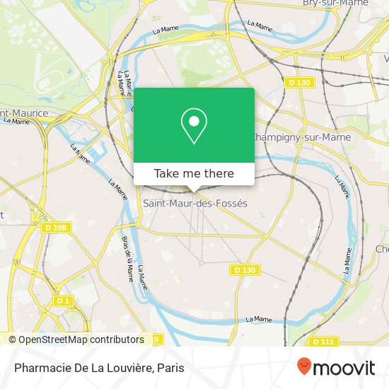 Pharmacie De La Louvière map