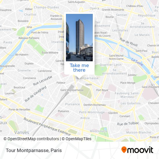 Tour Montparnasse map