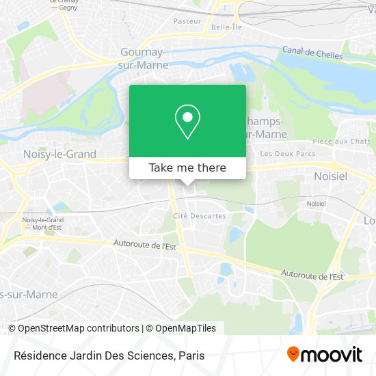 Résidence Jardin Des Sciences map