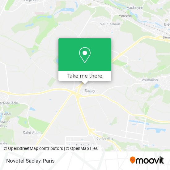 Novotel Saclay map