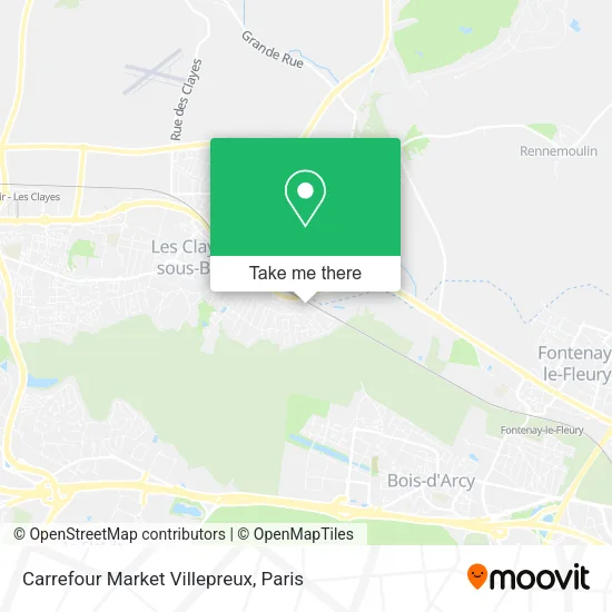 Carrefour Market Villepreux map