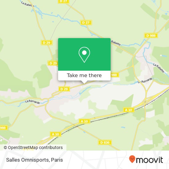 Salles Omnisports map