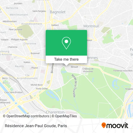 Résidence Jean-Paul Goude map