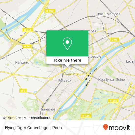 Flying Tiger Copenhagen map