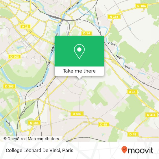 Mapa Collège Léonard De Vinci