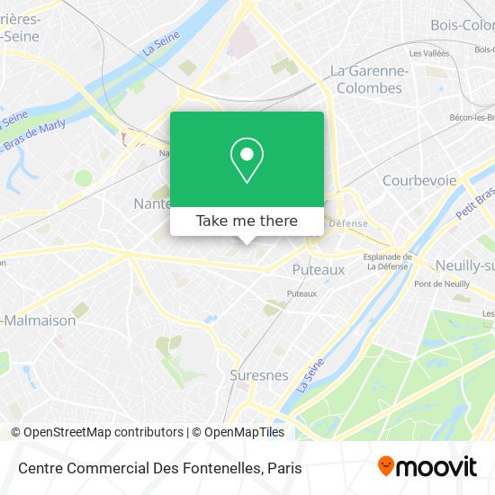 Mapa Centre Commercial Des Fontenelles