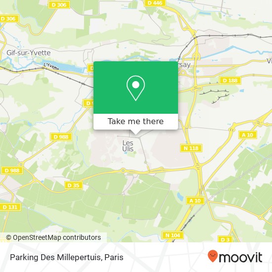 Parking Des Millepertuis map