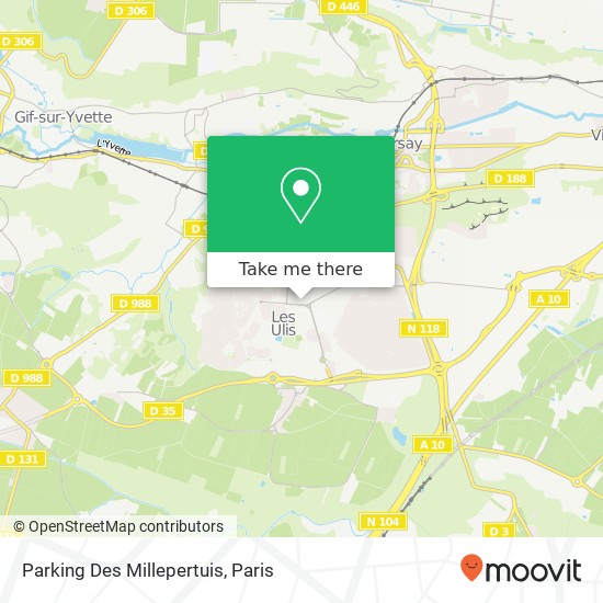 Mapa Parking Des Millepertuis