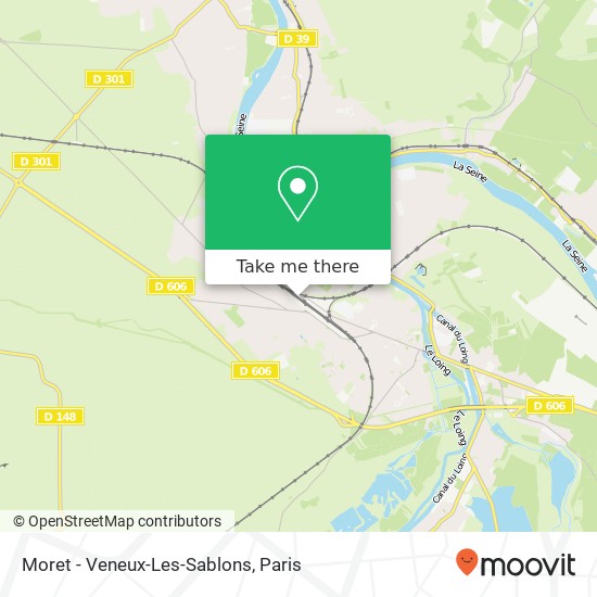 Moret - Veneux-Les-Sablons map