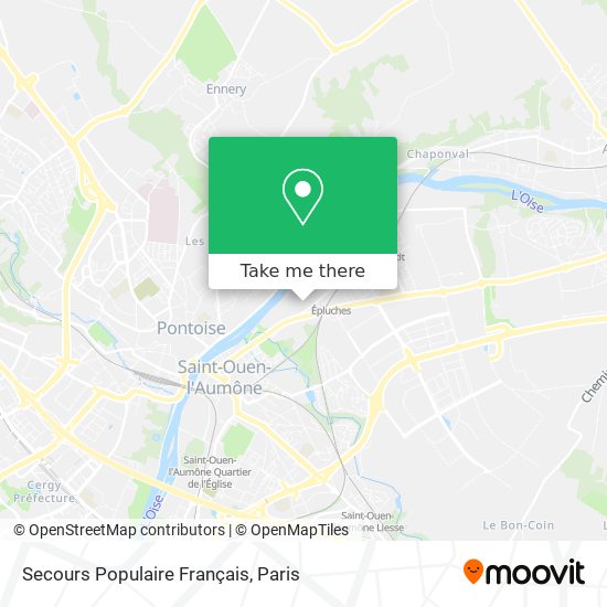 Mapa Secours Populaire Français