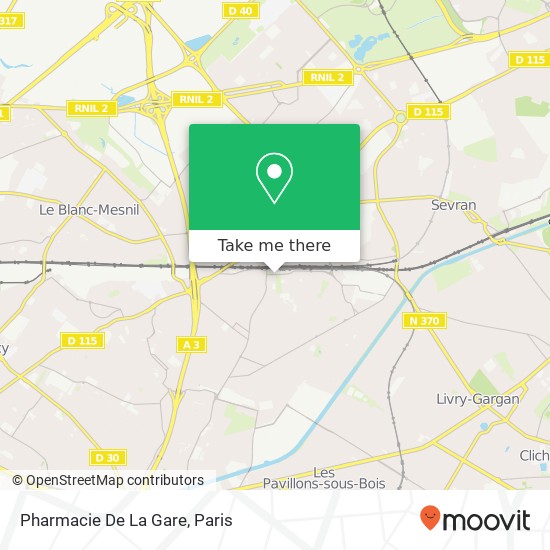 Mapa Pharmacie De La Gare