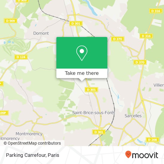 Parking Carrefour map