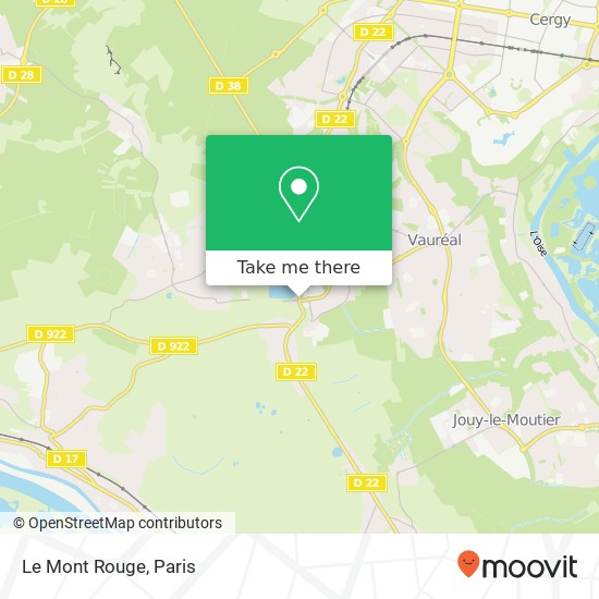 Le Mont Rouge map