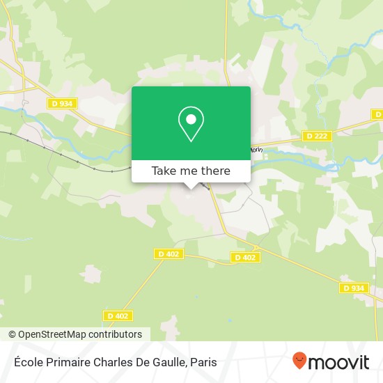 Mapa École Primaire Charles De Gaulle