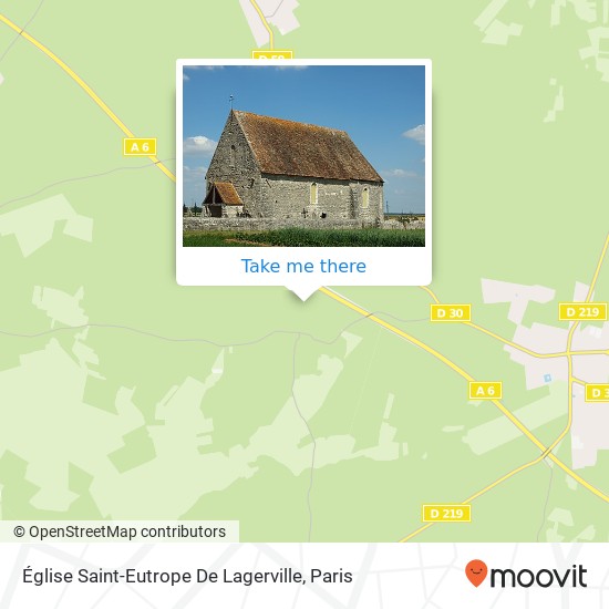 Mapa Église Saint-Eutrope De Lagerville