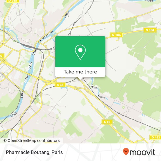 Mapa Pharmacie Boutang