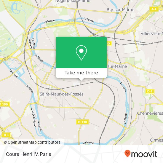 Cours Henri IV map