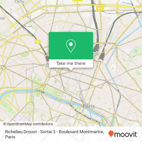 Richelieu Drouot - Sortie 3 - Boulevard Montmartre map