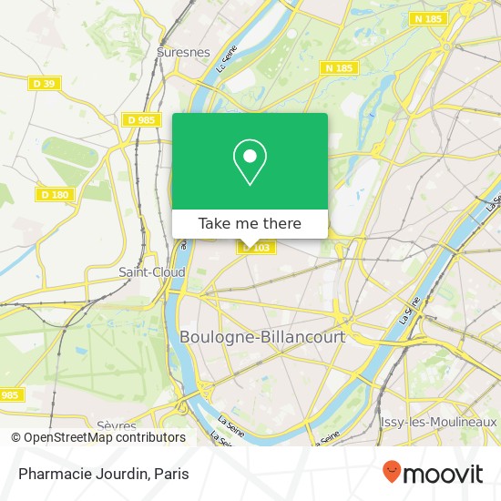 Mapa Pharmacie Jourdin