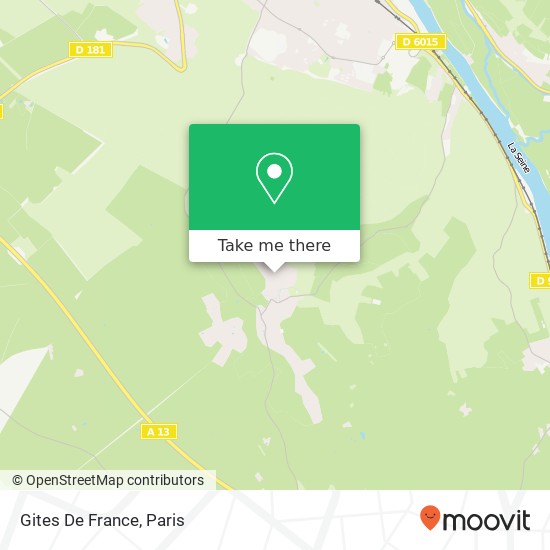 Mapa Gites De France