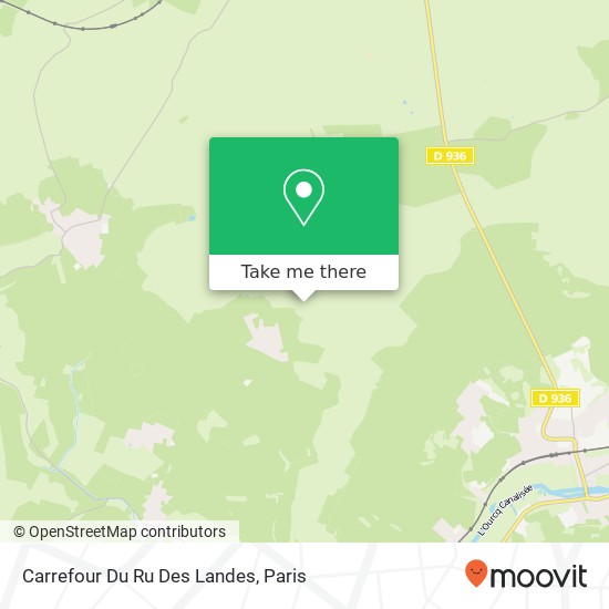 Mapa Carrefour Du Ru Des Landes