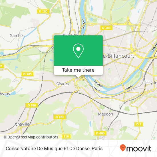 Mapa Conservatoire De Musique Et De Danse