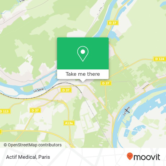 Actif Medical map