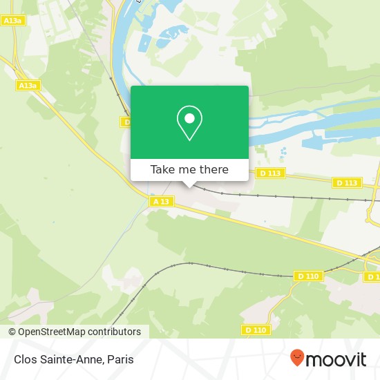 Mapa Clos Sainte-Anne