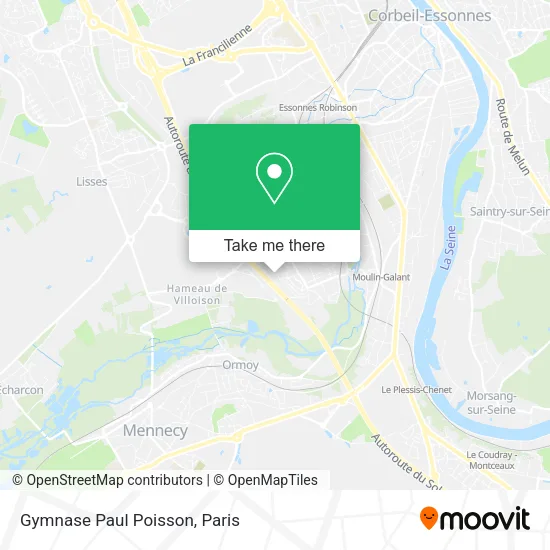 Gymnase Paul Poisson map
