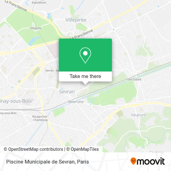 Piscine Municipale de Sevran map