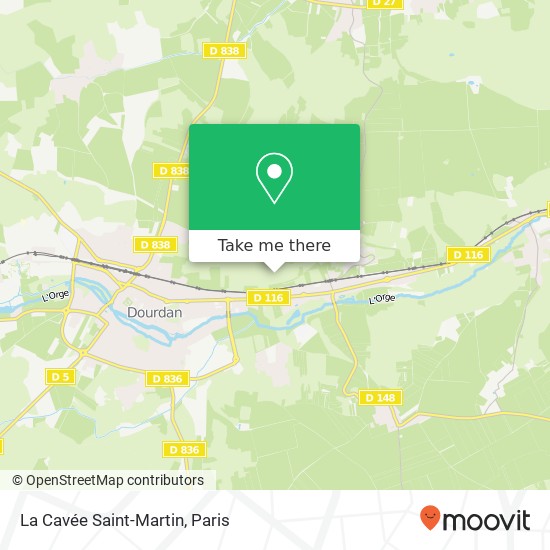 Mapa La Cavée Saint-Martin