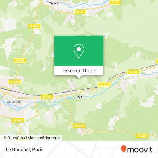 Le Bouchet map