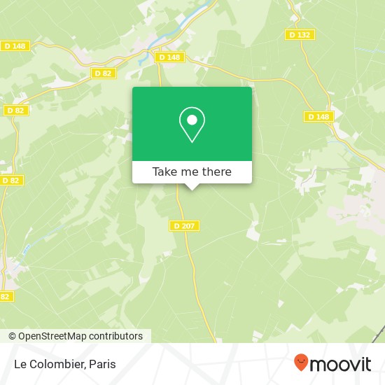 Le Colombier map