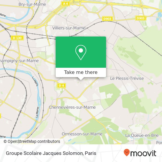 Groupe Scolaire Jacques Solomon map